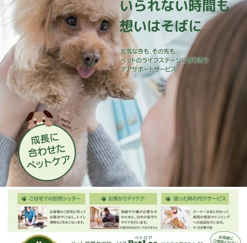 シニアわんこデイケアオープンします！《ポスター作成》